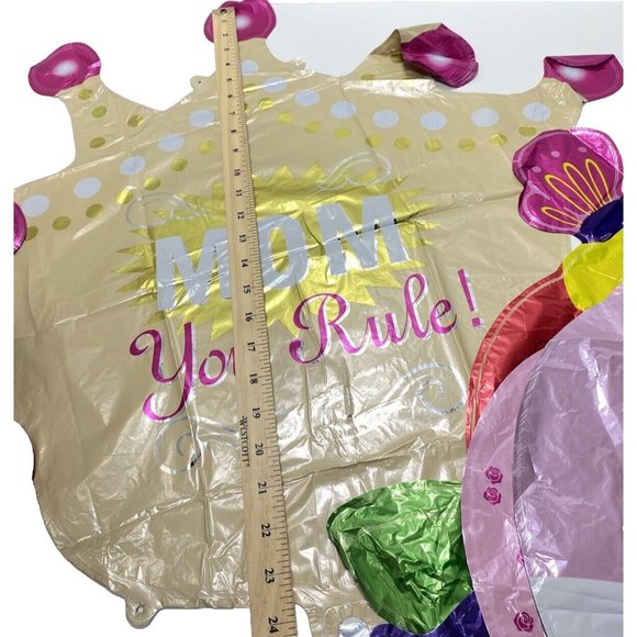Happy Mothers Day Foil Balloons Cute Party Balloons, Pink Colourfu, 7pc Set New - Picture 6 of 12